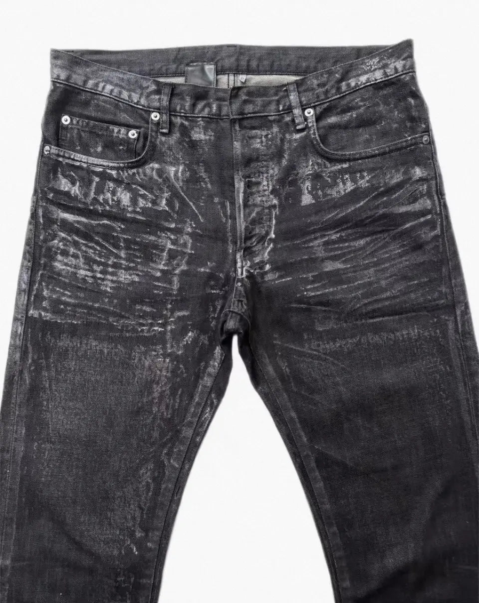 Homme Black Luster Denim Jeans