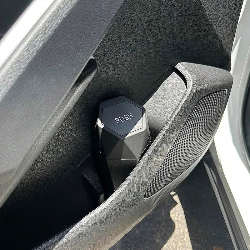 Push-Lid Car Door Trash Can