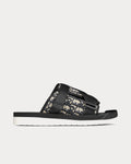 Alpha Oblique Sandal (Beige And Black)