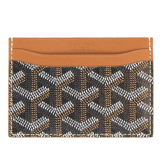 Card Wallet (Black And Tan)